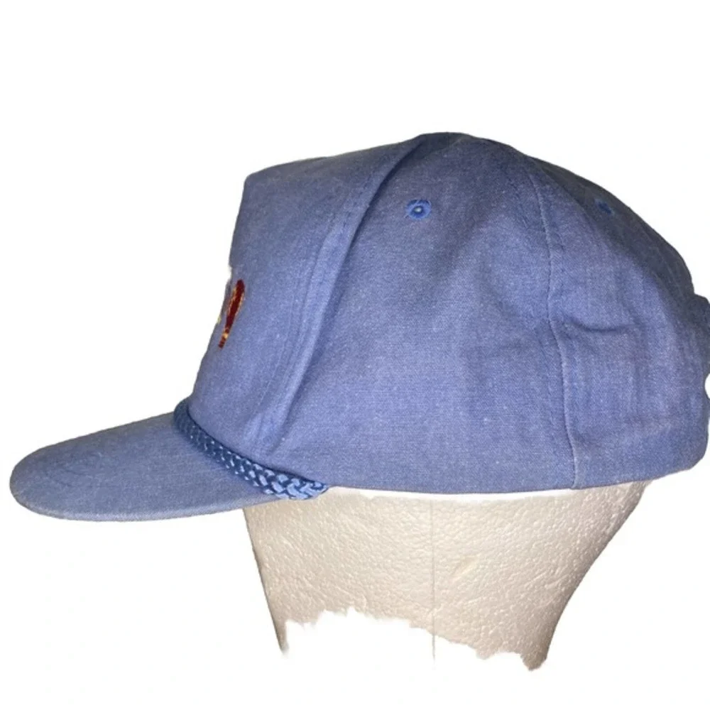 Vtg Biloxi Belle Casino Resort Trucker Hat Cap Boxing Embroidered Adjustable Blu